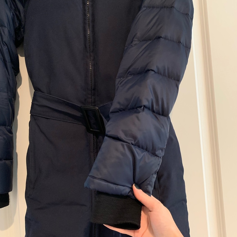 Canada goose Rowan belted parka size xs navy - Picture 5 of 13